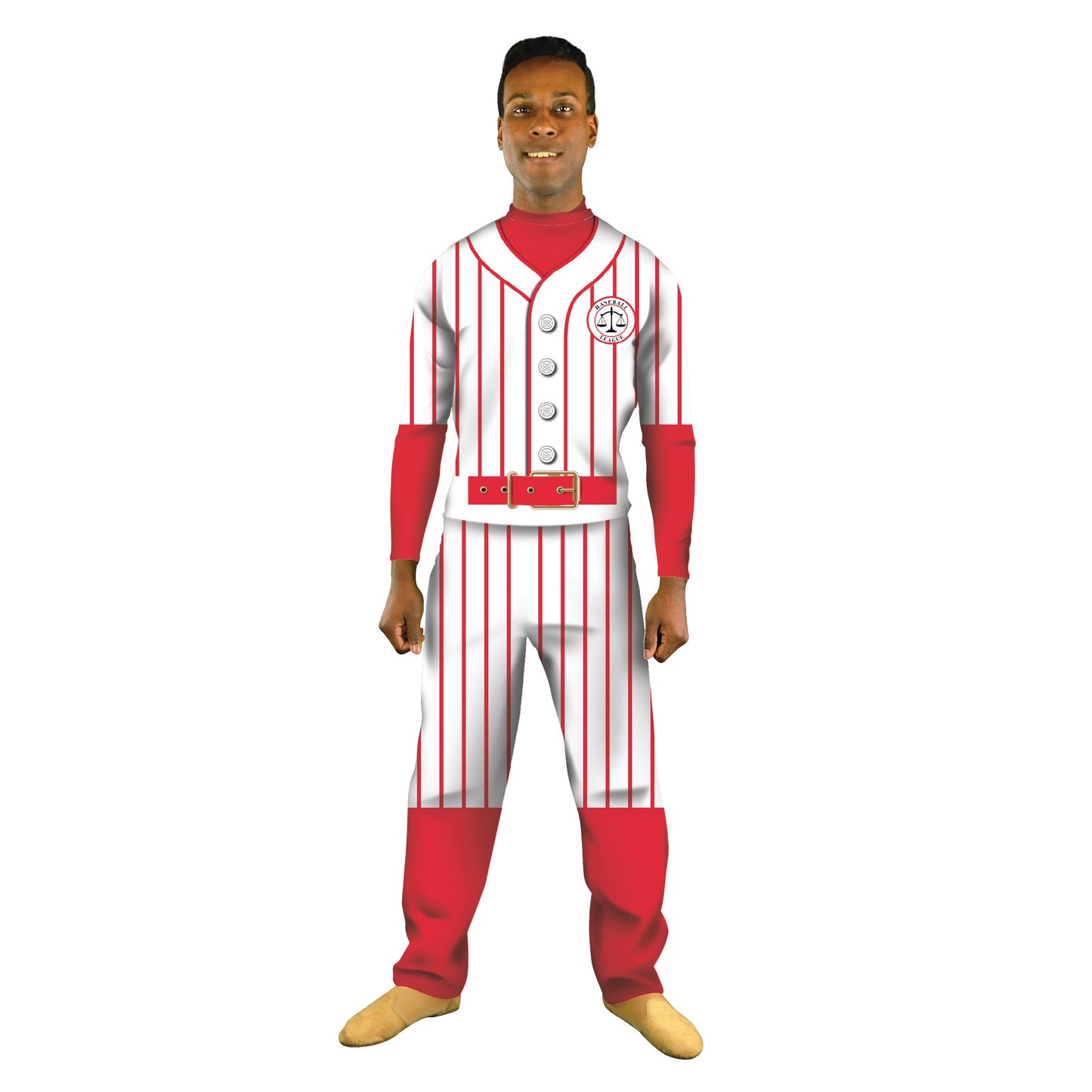 Photo of man wearing a baseball uniform. Top Sports Pop-Culture Pant League of Their Own Home Run Explore Cosplay Baseball Athletics American America A League of Their Own