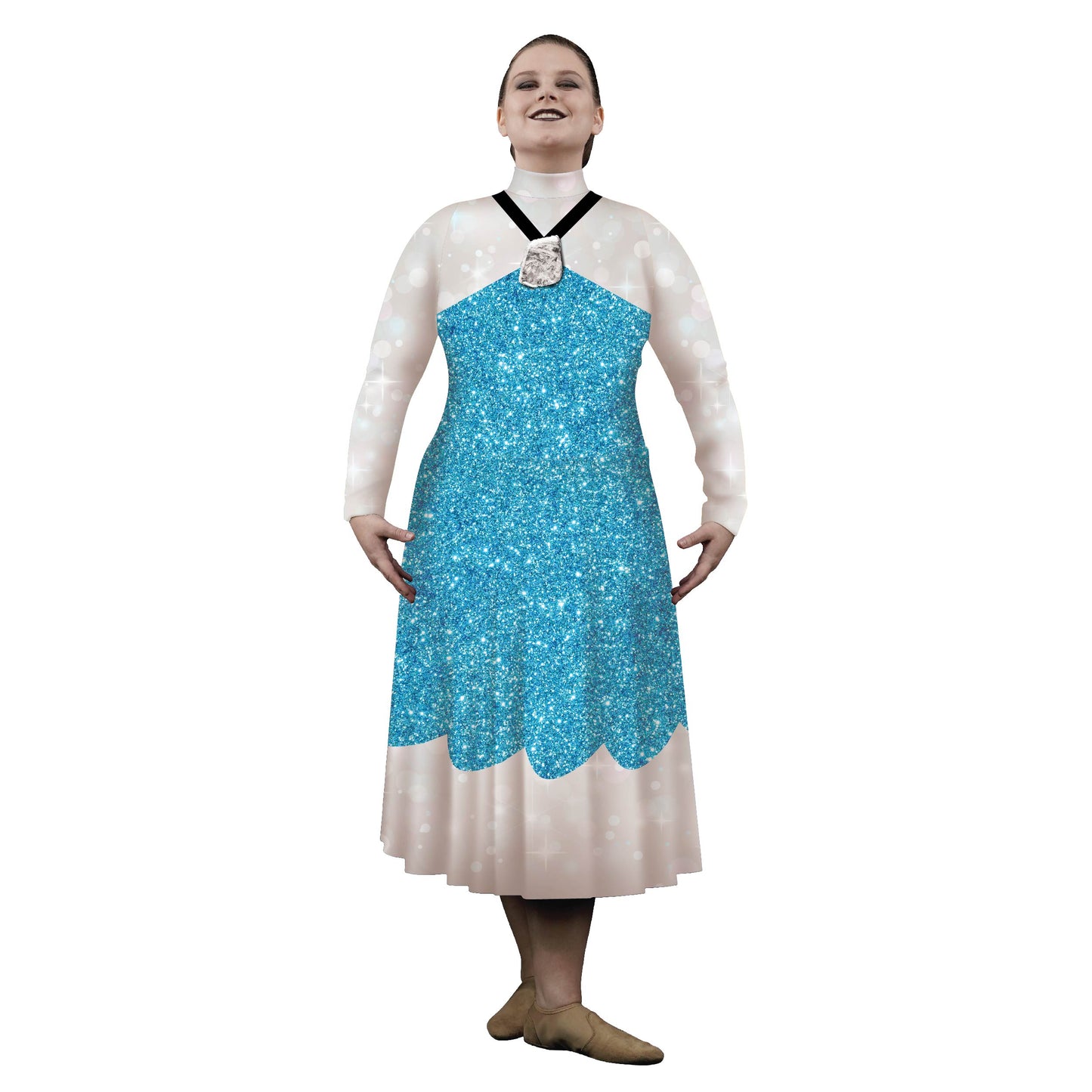 Photo of woman in betty rubble costume. Wilma Wife White TV Pop-Culture Mid Dress Explore Cosplay Cave Cartoon Betty Animal print 50s