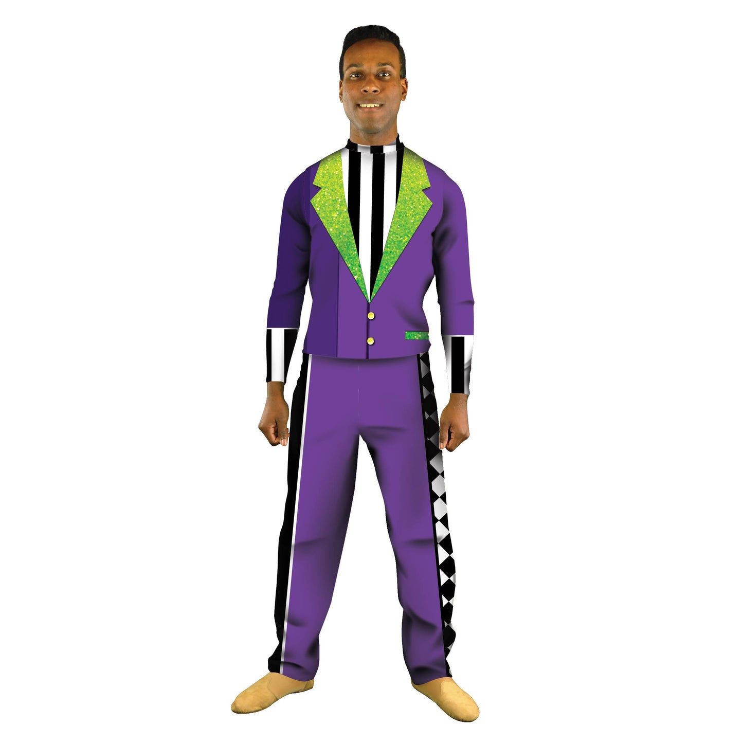 Photo of a man in a joker costume. Villain Top Punk Pant Movement Joker Jester Harley Quinn Explore Edgy DC Comics Comic Book Clown Beetlejuice Abstract
