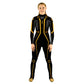 Photo of woman in orange tron costume. Unitard Tron Sleeved Science Sci-Fi Program Pop-Culture Orange Movies Movie Light Gaming Games Game Future film Fiction Featured Explore End of Line Disney Cosplay Computer Blue Black