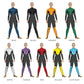 Grid of Colorful Printed Costumes. Unitard Technology Tech Sleeved Science Sci-Fi Robotic Robot Rainbow Multi-Color Hi-Tech Future Fiction Explore Cosplay Colors Colorful Color Bases Base