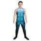 Photo of man in snake costume. Unitard Snake Sleeved Scales Reptile Rainbow Jungle Forest Explore Dance Creature Characters Character Blue Animal print Animal